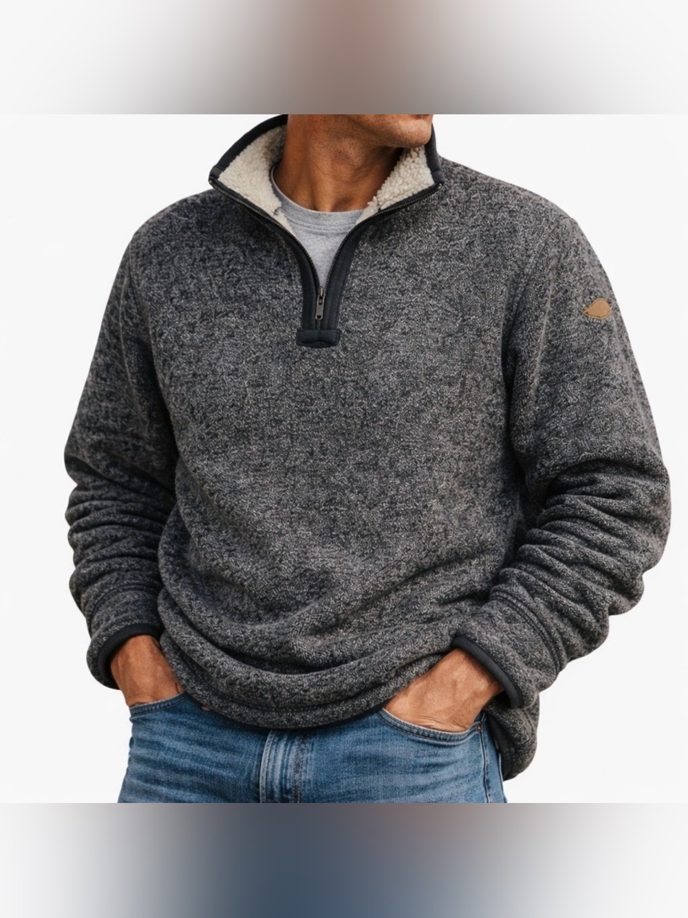 Orvis Men's 1/4 Zip Fleece Lined Pullover